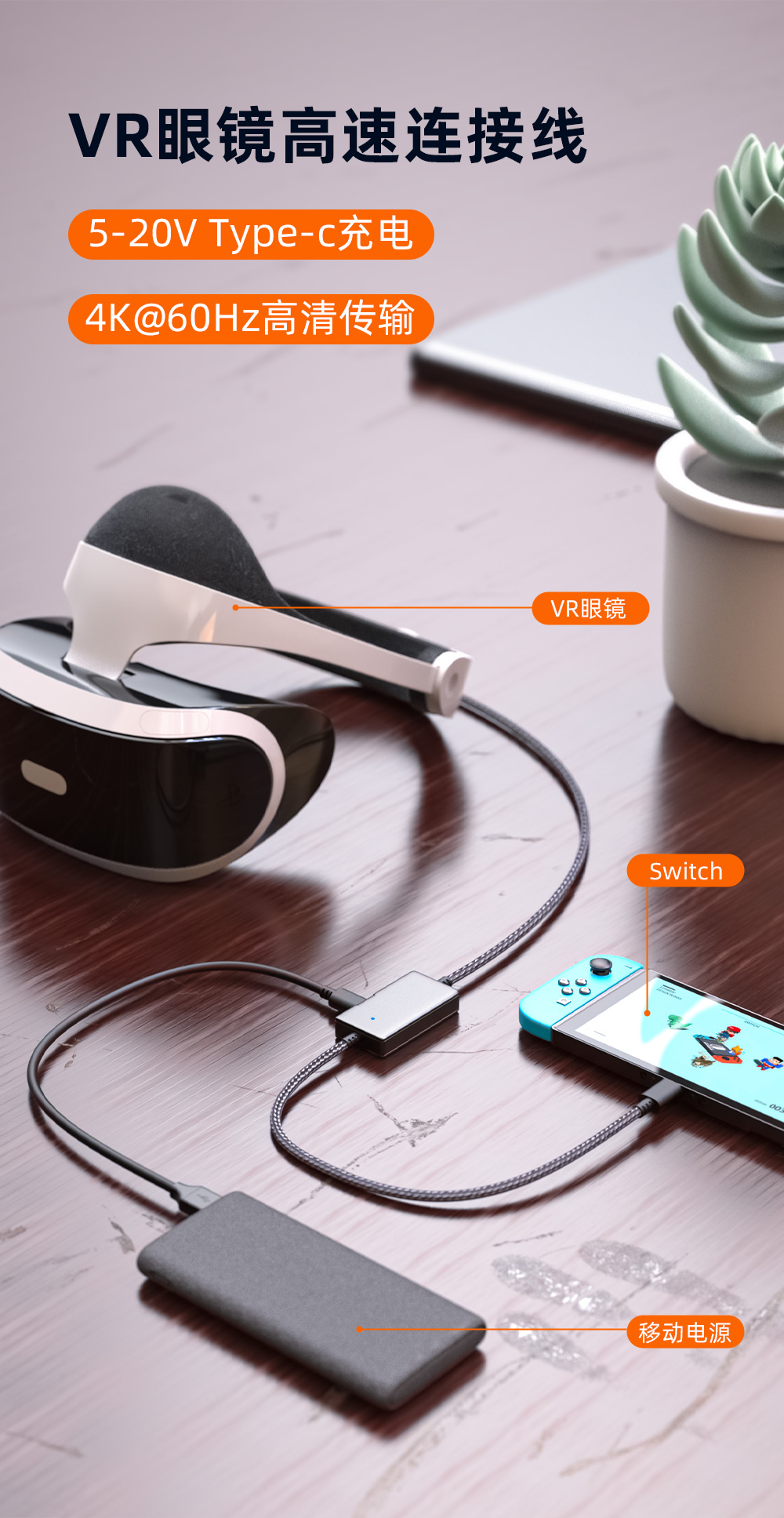 VR眼镜高速连接线